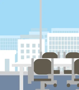 オフィスの会議スペースのイラスト