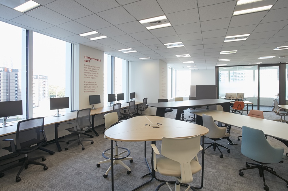 仕事内容に応じて働く場所を選べる業務スペース2732