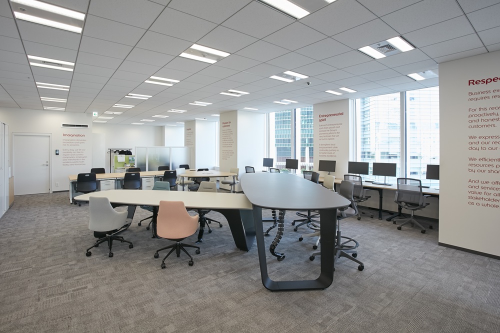 柔軟な働き方を叶える業務スペースのレイアウト設計2733