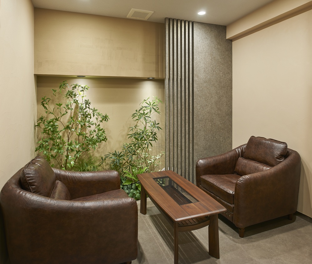 エステサロンとしても使える仕様の洗練された内装